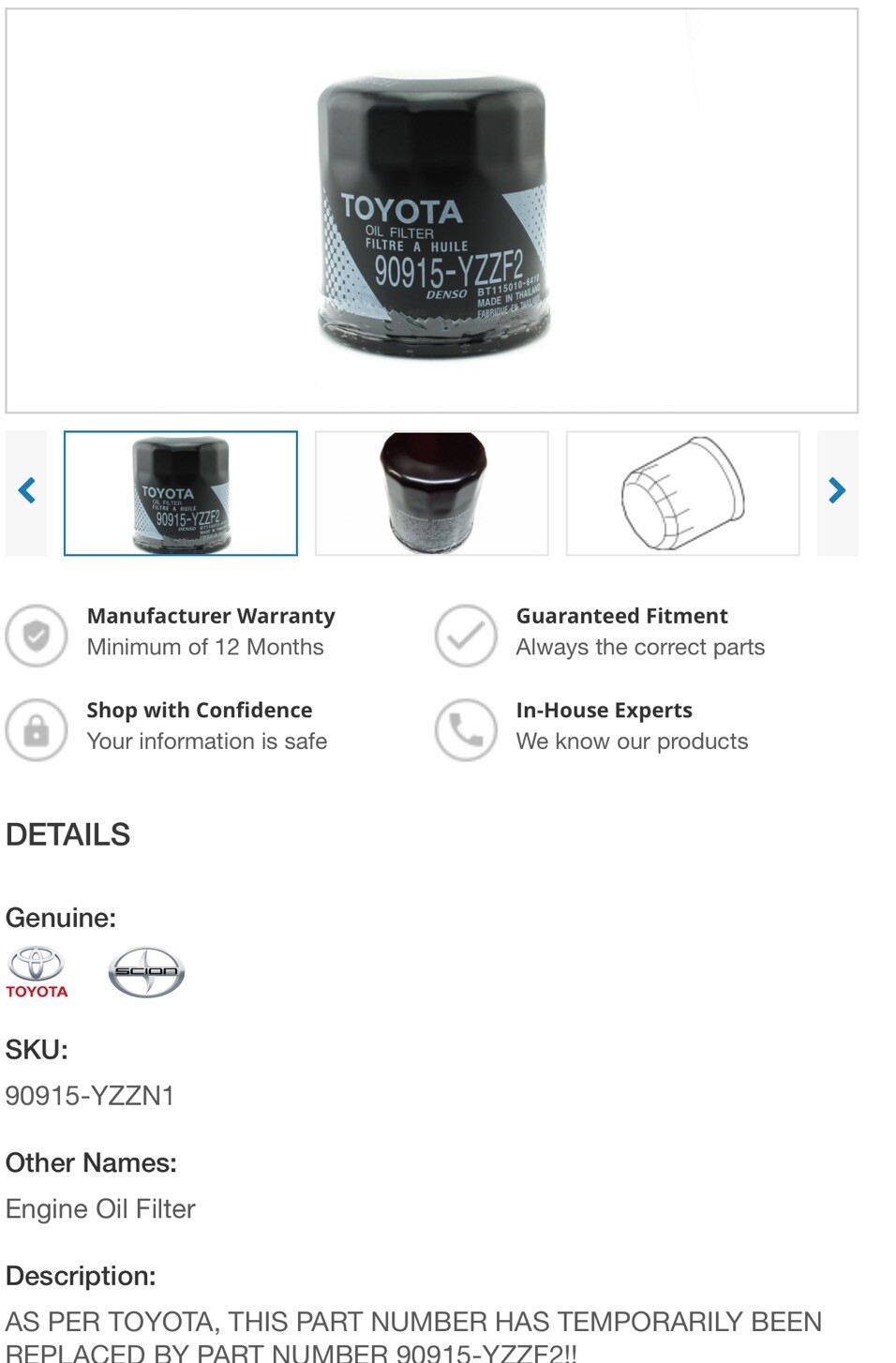 Synthetic Motor Oil SAE 0W-16 Fit Toyota/Lexus Genuine 5 Qts With Oil Filter Set