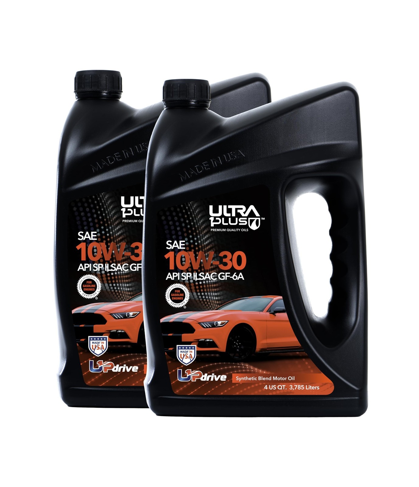 SAE 10W-30 Synthetic Blend Motor Oil API SP ILSAC GF-6A 2 Gallon | Full-synth…