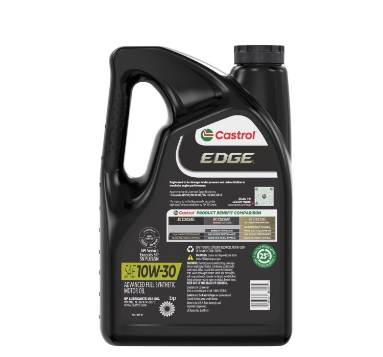 NEW 2 pack Castrol EDGE 10W-30 Advanced Full Synthetic Motor Oil, 5 Quarts