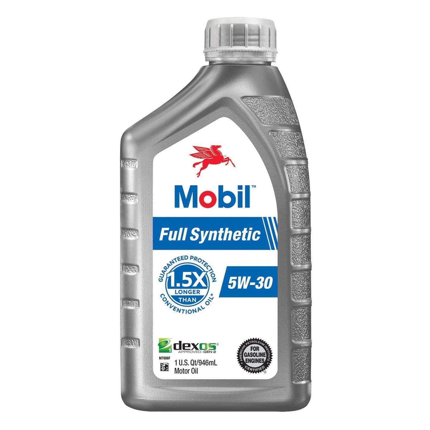 Mobil Full Synthetic 5W30 Motor Oil 6 Quart Pack High Performance Protection