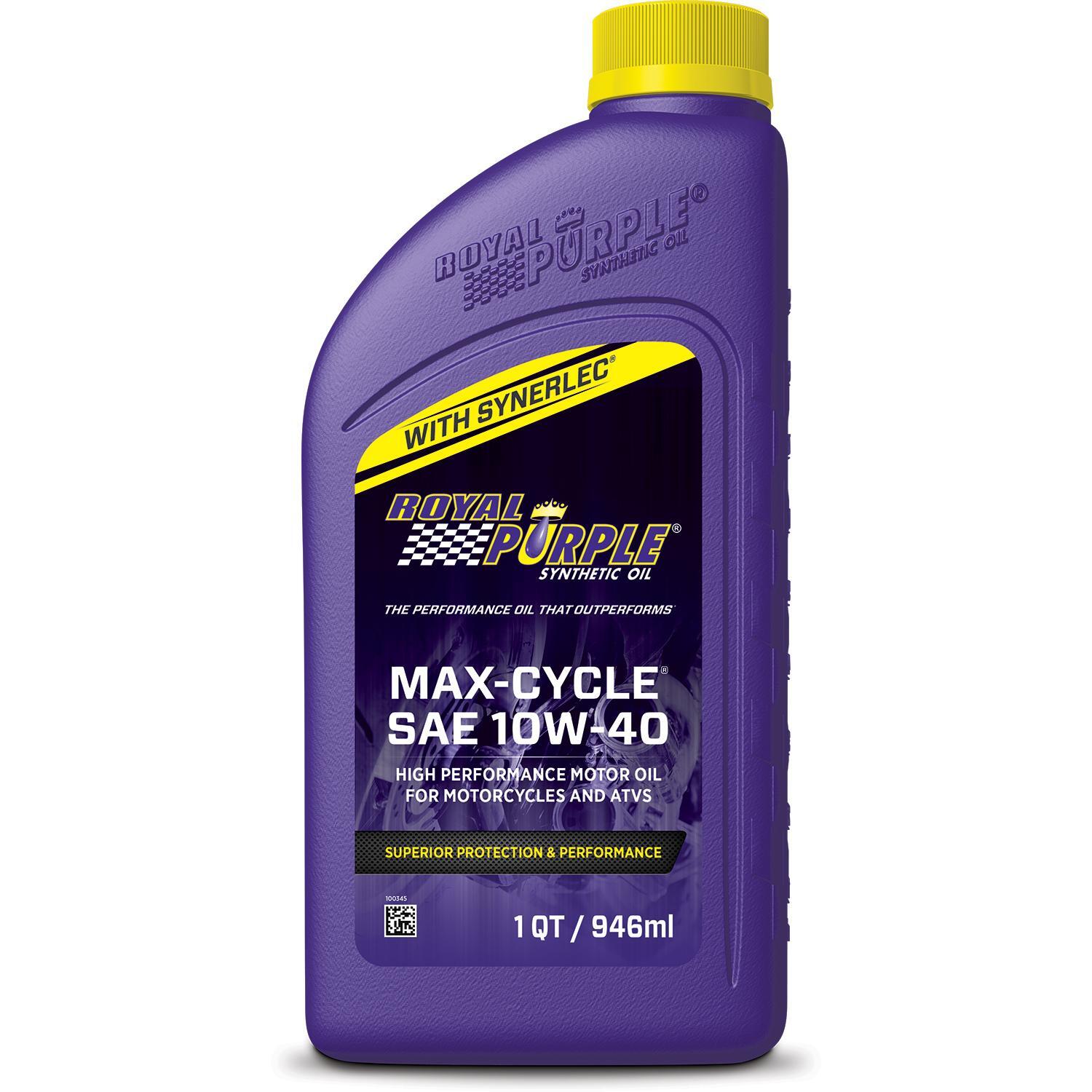 Royal Purple ROY01315, 10W40 Max Cycle Oil 1 Qt High Performance Racing Partss