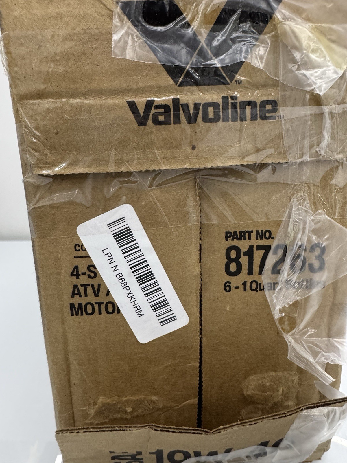 Valvoline 4-Stroke ATV/UTV SAE 10W-40 Motor Oil 1 QT, Case of 6
