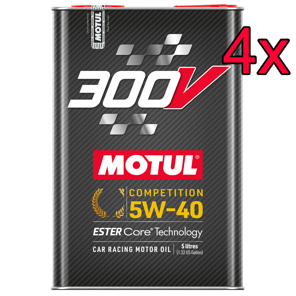 [Case of 4] Motul 300V Competition ESTER Core 5W-40 Engine Motor Oil 5L