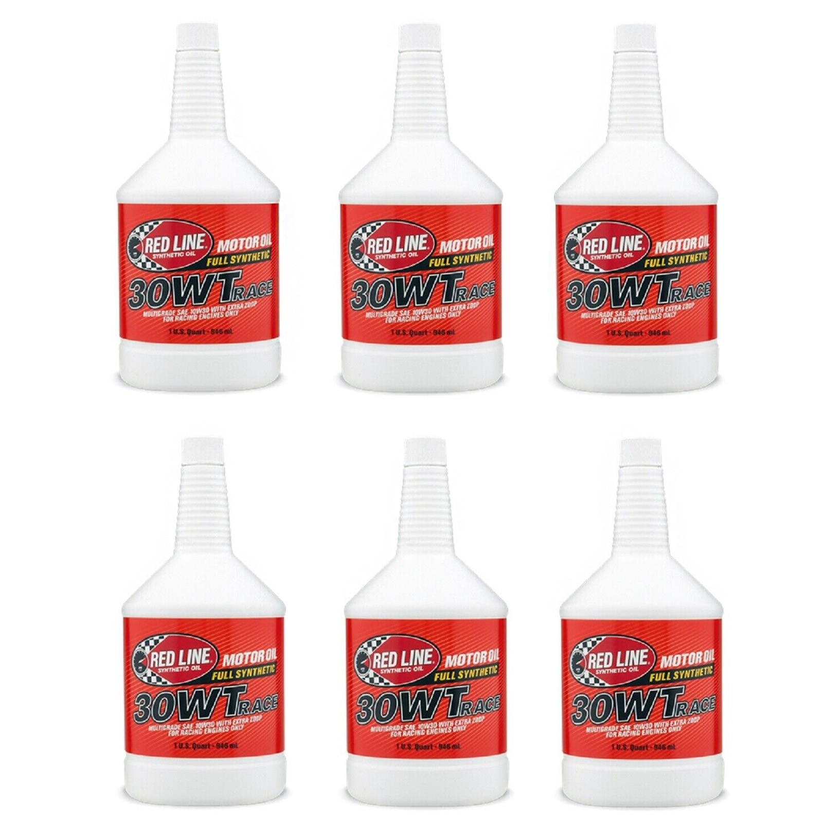 Red Line 10W30 30WT Drag Race Motor Oil 1-Quart – Pack of 6 10304