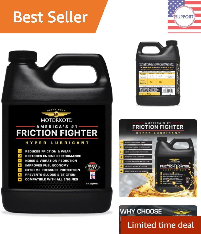 32 Oz Motorkote Hyper Lubricant – Reduces Engine Noise & Increases Performance