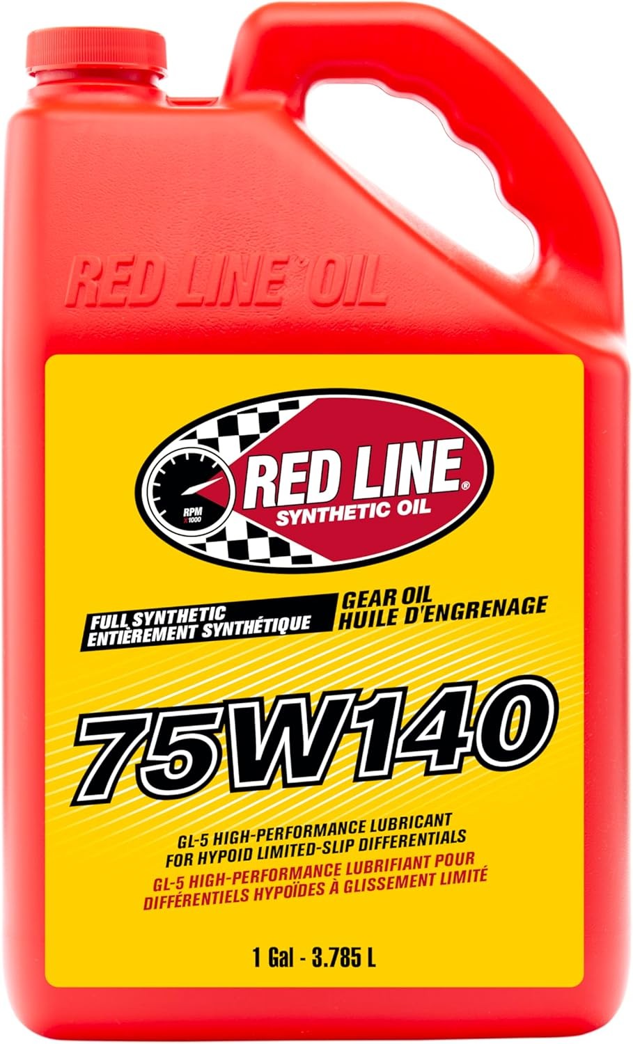Red Line (57105) 75W140 Non-Limited Slip Synthetic Gear Oil – 1 Gallon