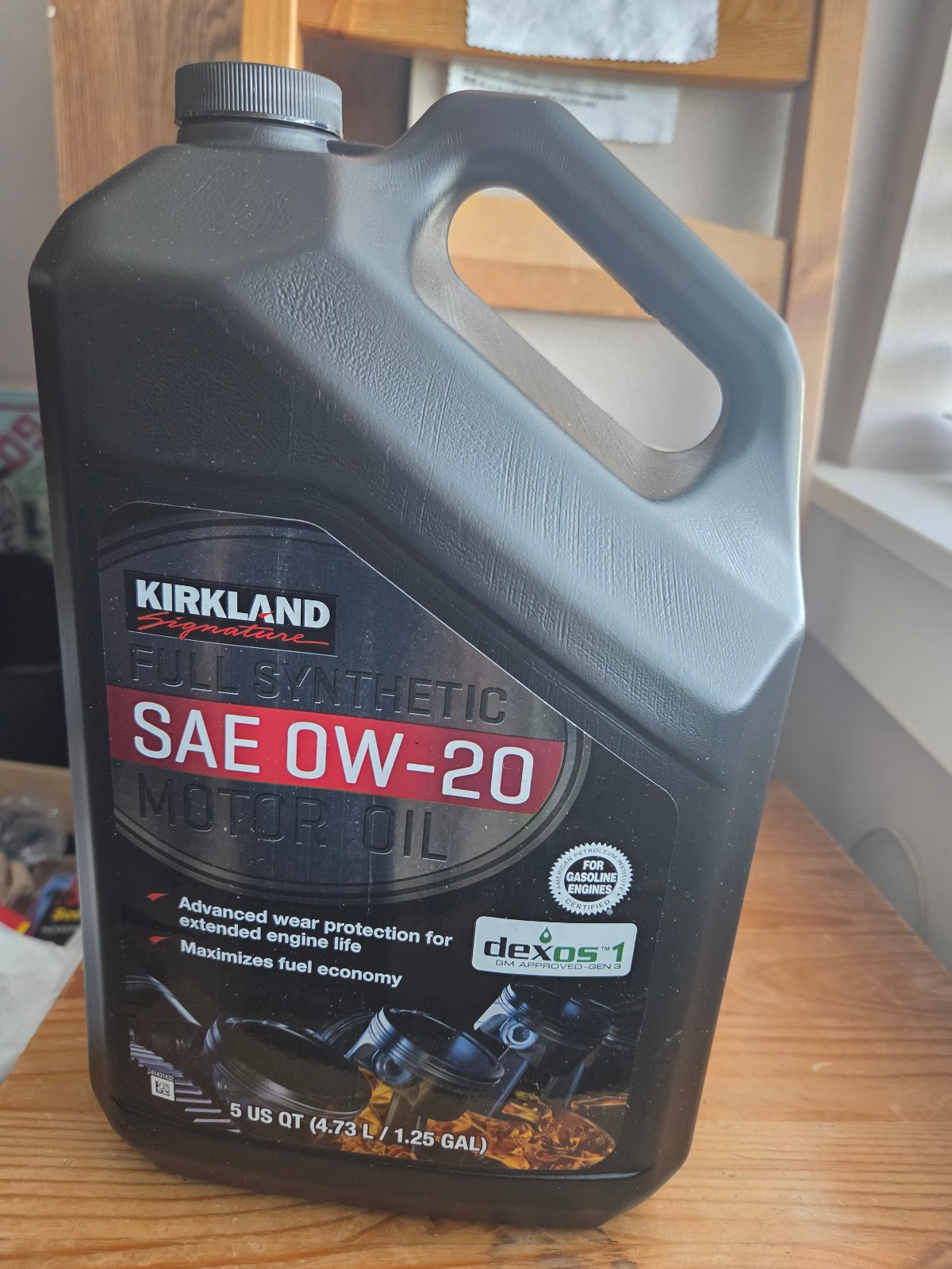 Kirkland Signature 0W-20 Full Synthetic Motor Oil 5-quart