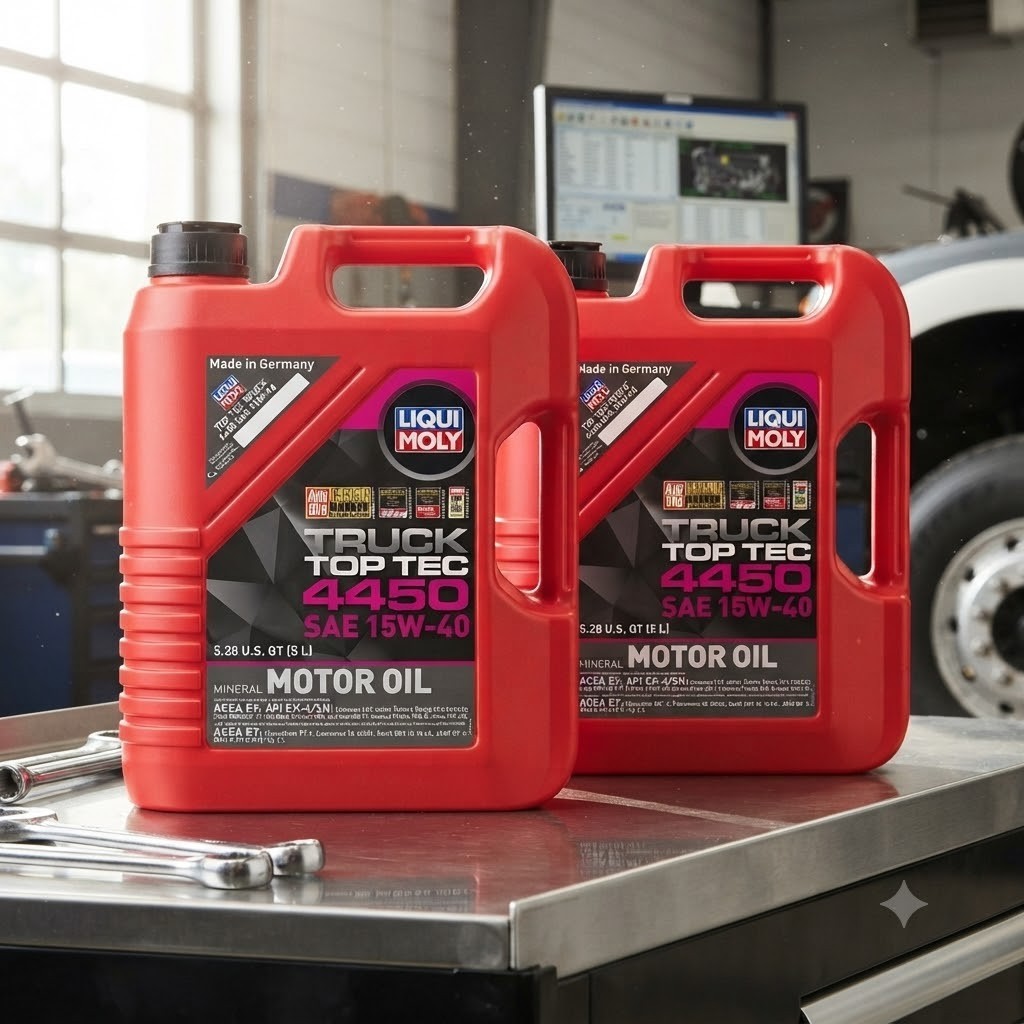 SALE- 2 PACK- LIQUI MOLY 22038 Top Tec Truck 4450 15W-40; 5 Liter