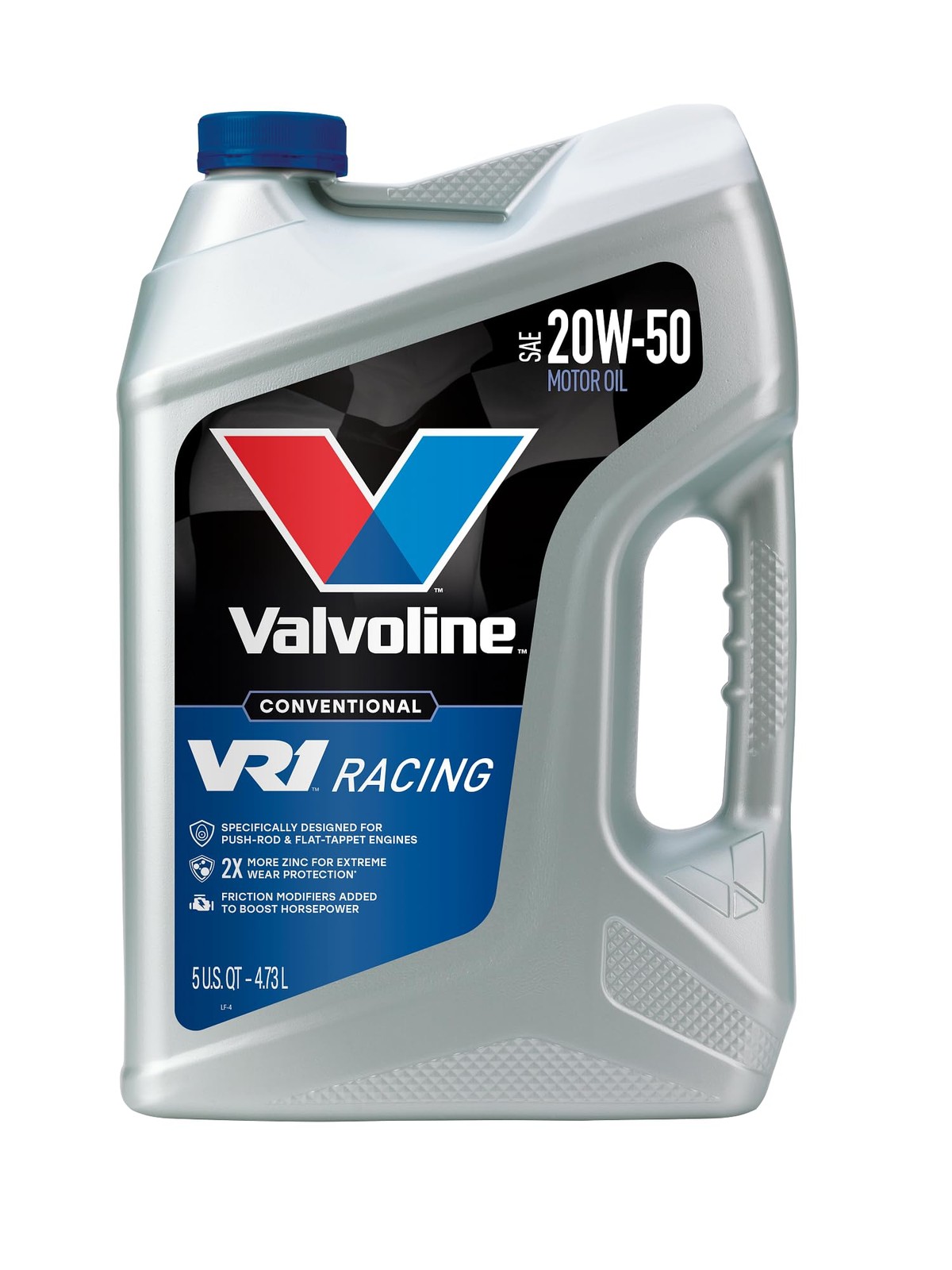Valvoline VR1 Racing SAE 20W-50 Motor Oil 5 QT 5 QT, Gold
