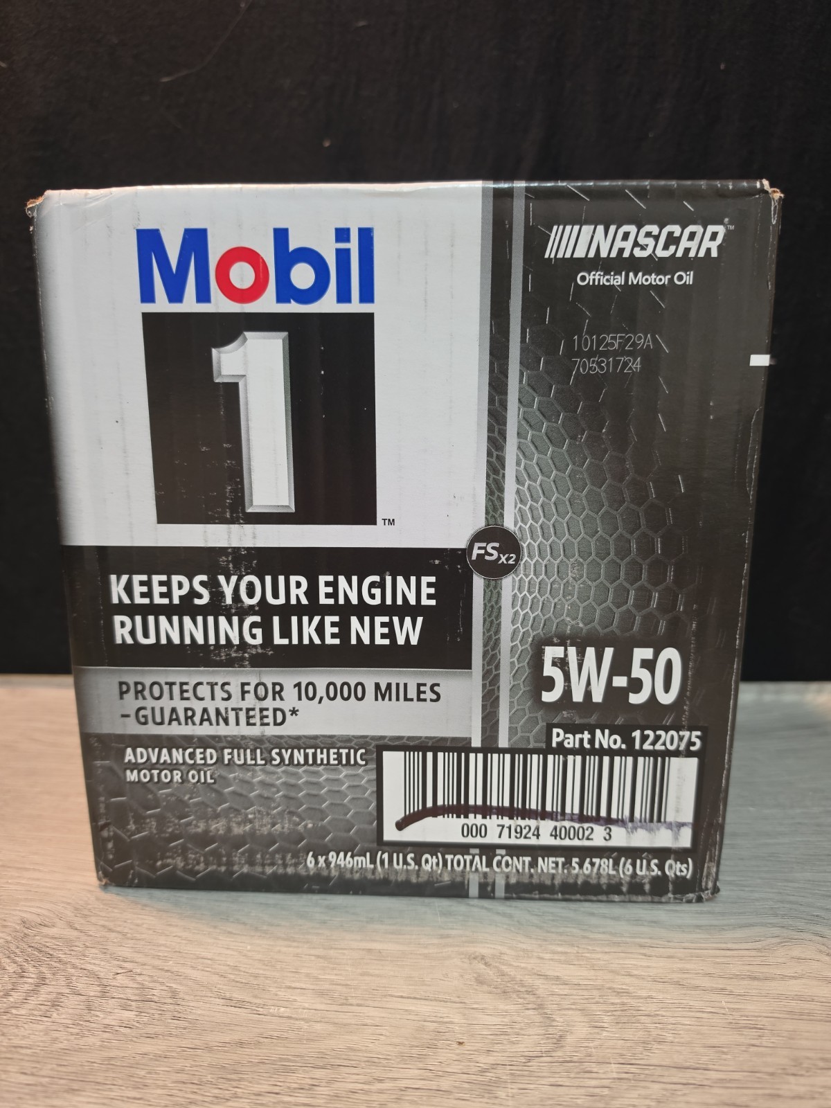 Mobil 122075 5W-50 Advanced Full Synthetic Motor Oil – 1 Quart (Pack of 6)
