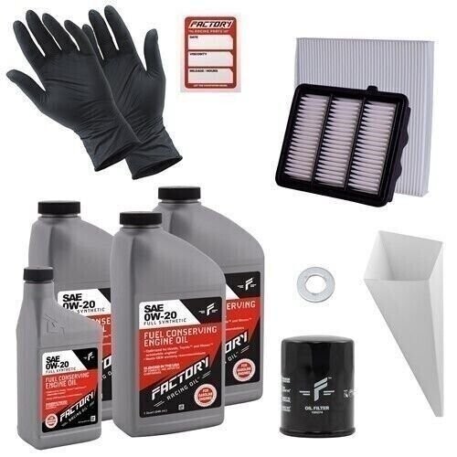 Factory Racing Parts 0W20 3.5Qt Oil Change Kit for Honda Accord Turbo 2018-22