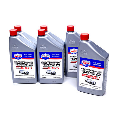 Lucas Oil 10101 Synthetic Sae 5W50 Oil Case 6 X 1 Quart Motor Oil, 5W50, Synthet