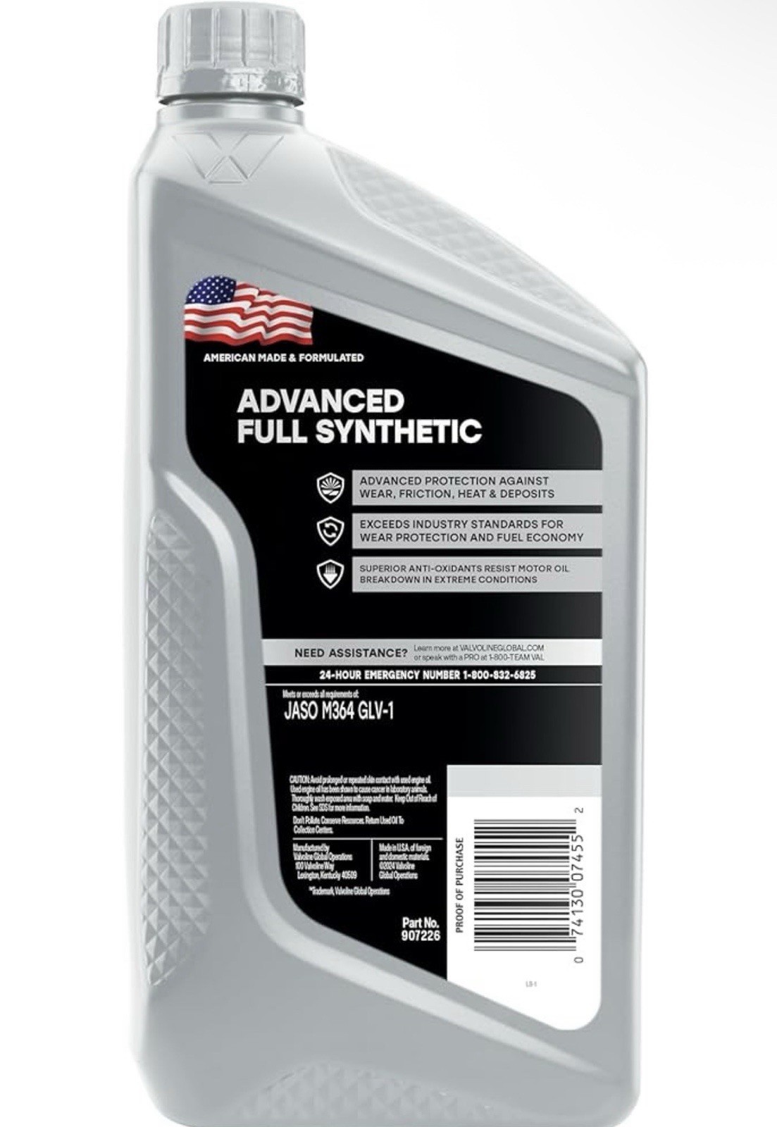 Valvoline 0W-8 Full Synthetic Motor Oil 6 Quart Case NEW