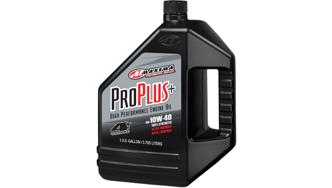 Maxima Pro Plus+ 10W-40 Synthetic 4T Motorcycle Engine Oil – 1 Gallon