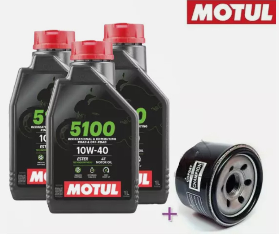 Oil Change Kit TMAX 560 MOTUL 5100 10W40 T-MAX 2020 2021 2022 2023 2024