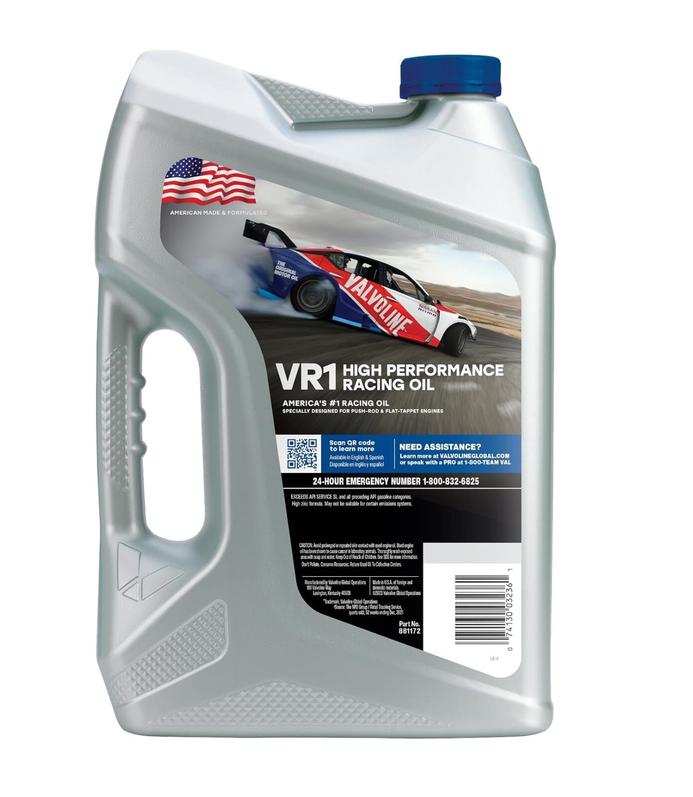 Valvoline VR1 Racing SAE 20W-50 Motor Oil 5qt 881172
