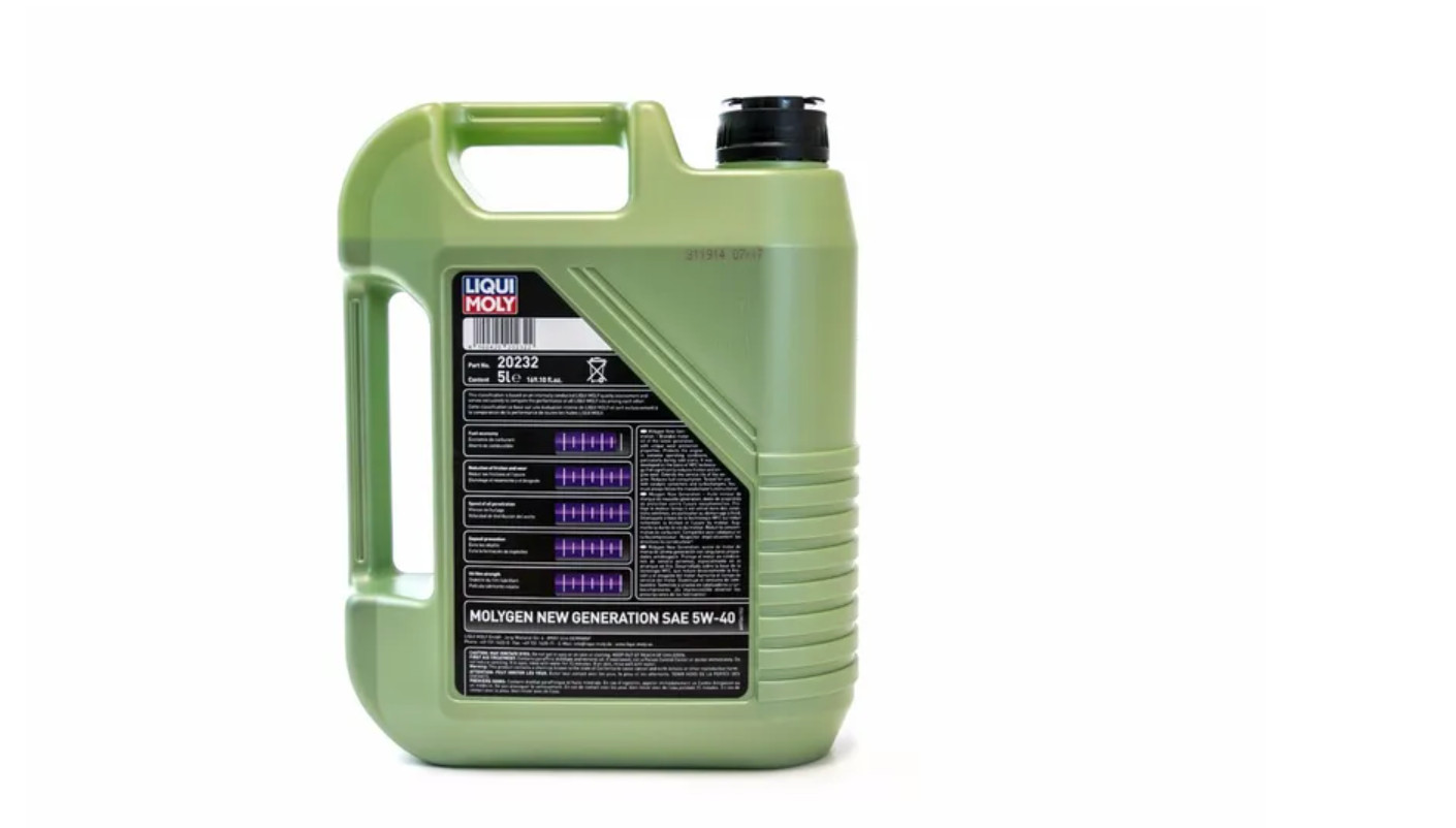 LIQUI MOLY Molygen 5W40 Full Synthetic Motor Oil 10 Liter 2 Pack