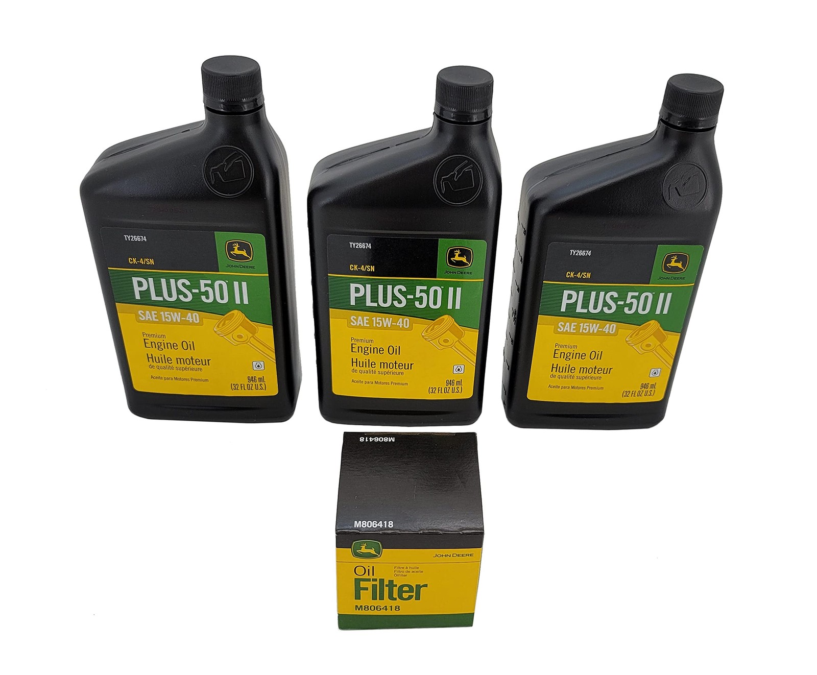 John Deere Original Equipment 1023E/1025R/1026R Oil Change Kit TY26674A