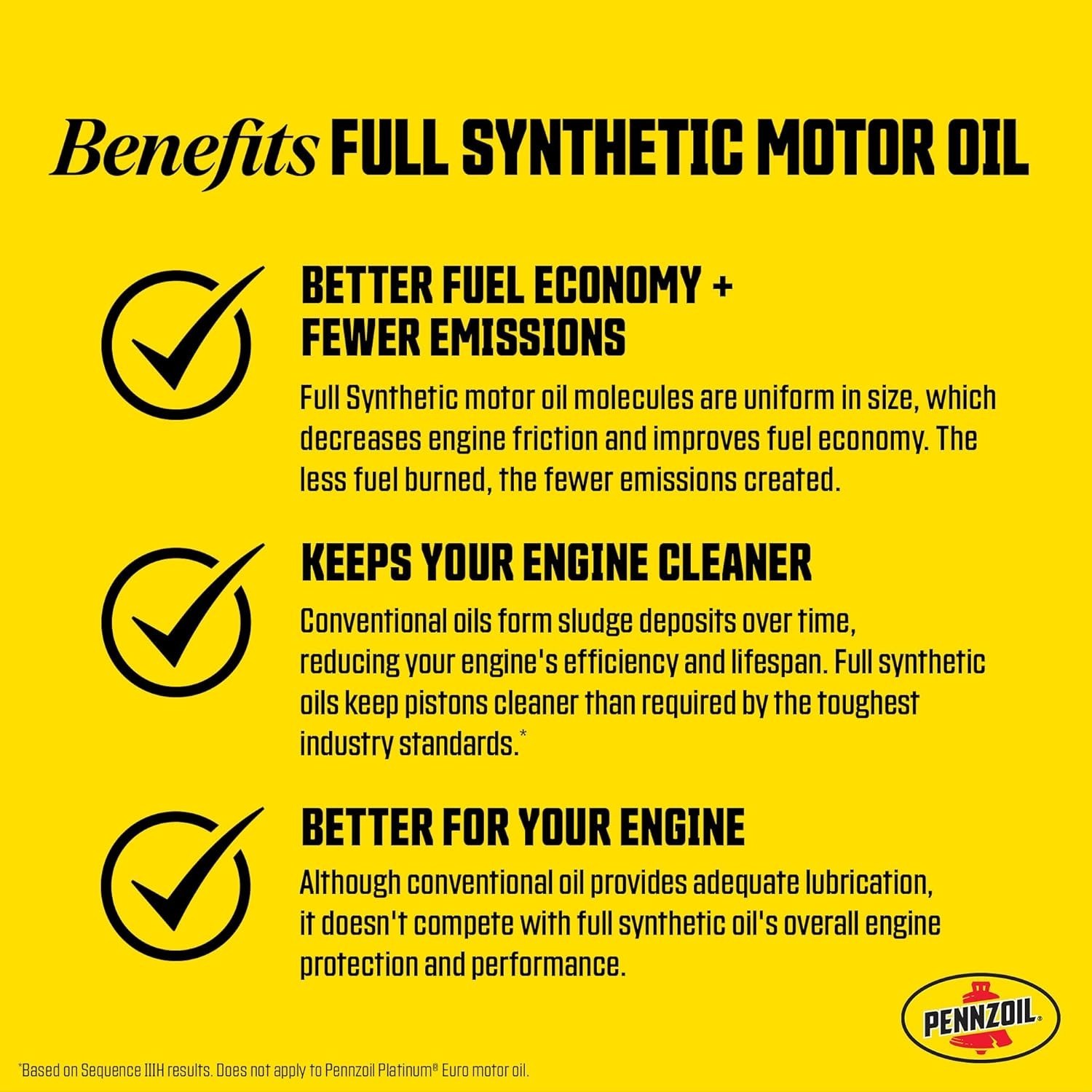 Pennzoil Ultra Platinum Full Synthetic 0W-40 Motor Oil – (1 Quart, Case of 6)