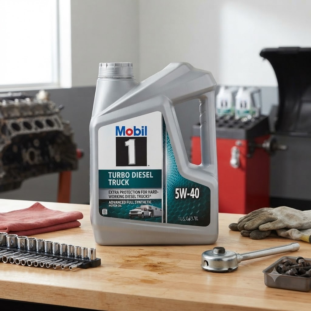 MOBIL 127097 M-1 TD TRUCK 5W40; Mobil 1 Turbo Diesel Truck; Full Synthetic; SAE