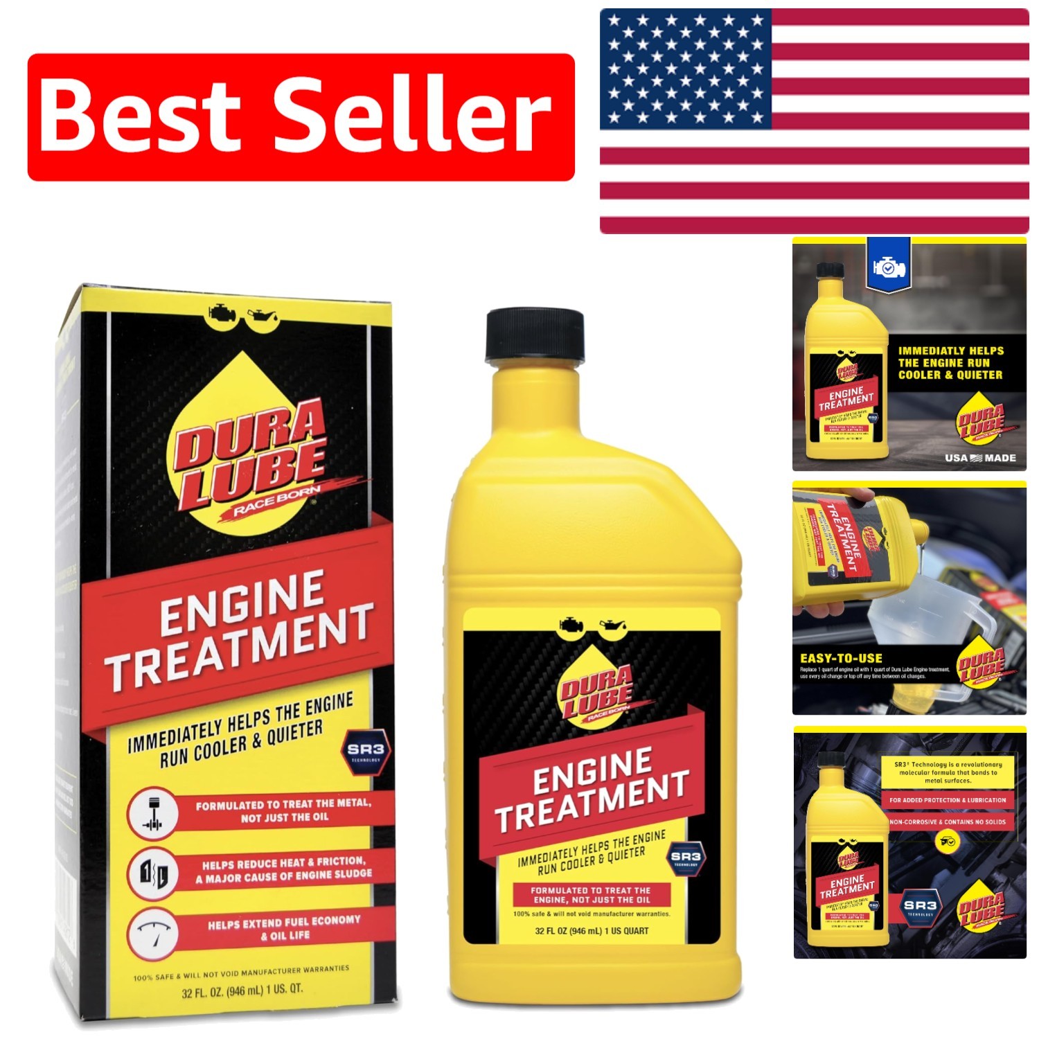 32 oz Engine Treatment by Dura Lube – Extend Engine Life & Improve Efficiency