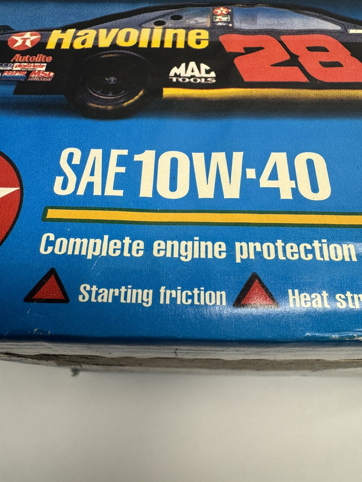VINTAGE FACTORY SEALED BOX 12 Chevron Havoline SAE 10W-40 Motor Oil, 1 Quart USA