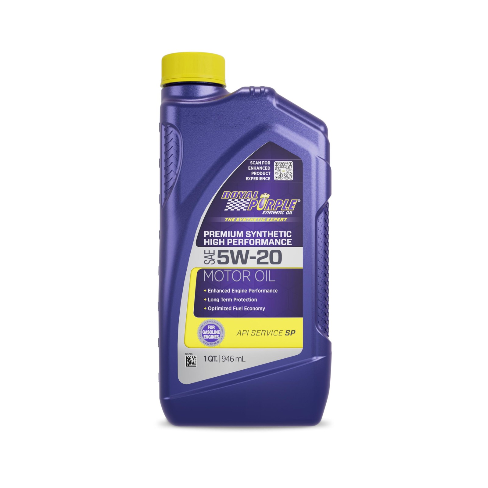 SAE 5W20 Motor Oil, 32 oz 946 mL High Performance Engine Lubricant