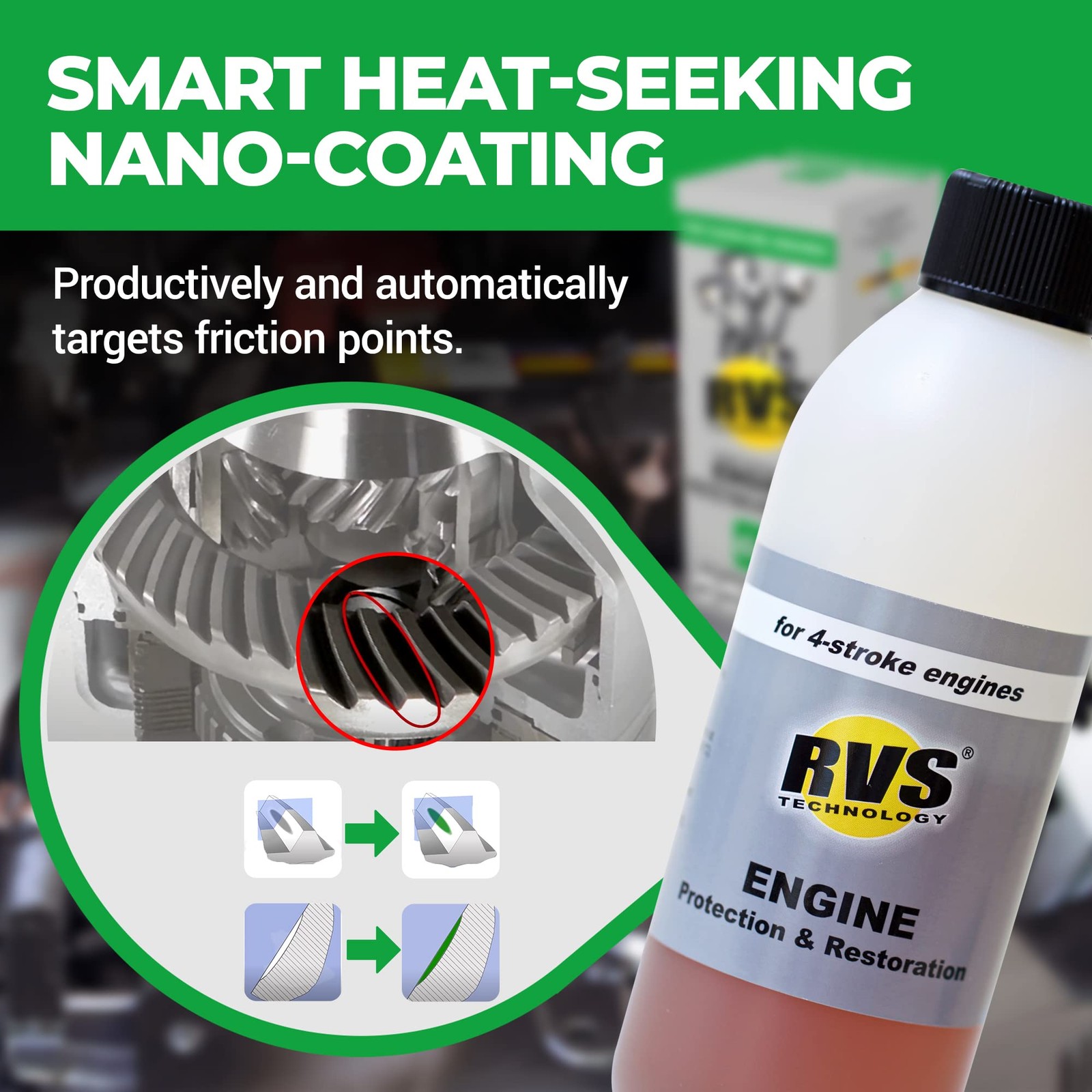 G6 Engine oil Treatment; For Gasoline Engines with a 6 Qts