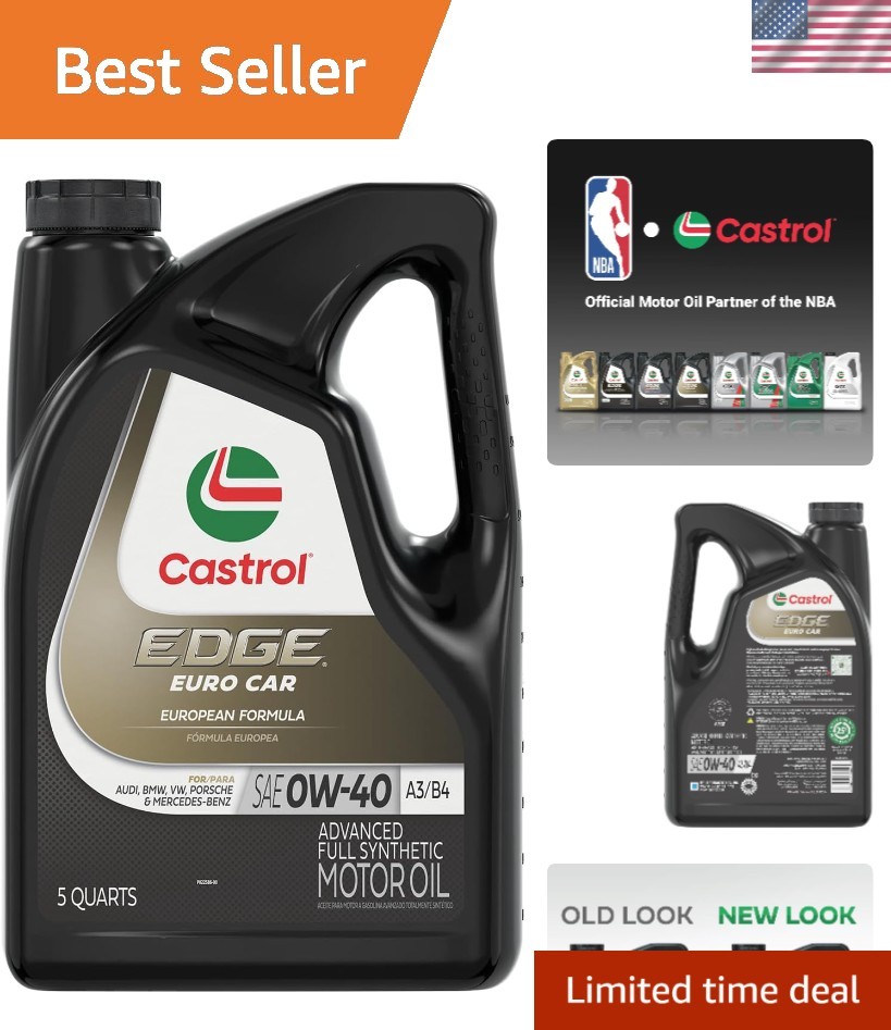 Edge Euro 0W-40 A3/B4 – Advanced Full Synthetic Motor Oil for European Cars