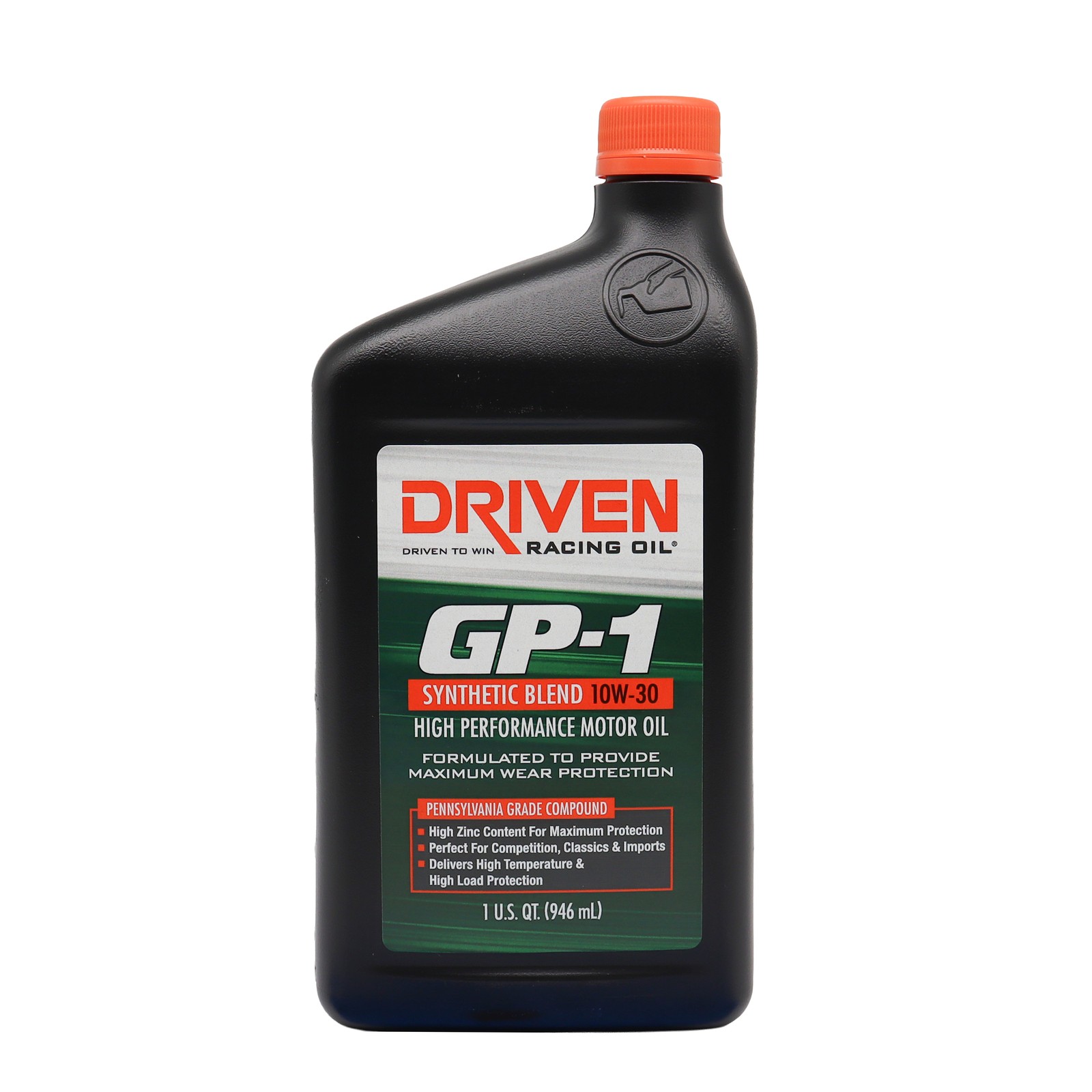 Driven Racing Oil Motor Oil GP-1 Semi-synthetic 10w30 1 Quart 19306