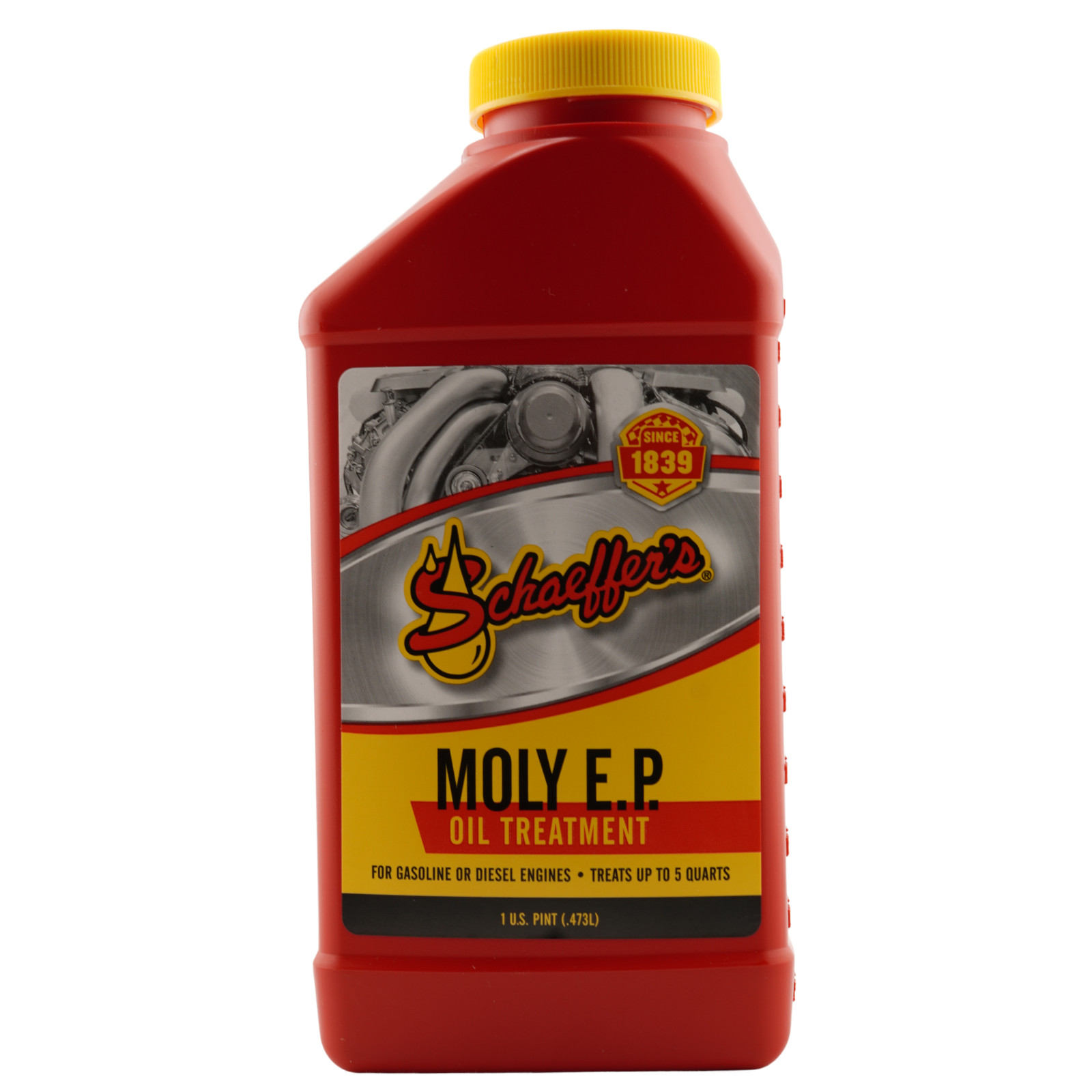 Schaeffer’s 0132-023 Moly EP Oil Treatment Engine Additive 1 Pint – Pack of 4