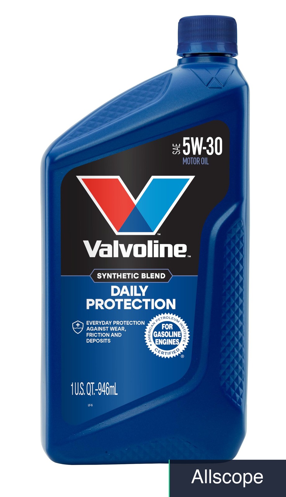 SAE 5W-30 Synthetic Blend Motor Oil 1 Quart, Case of 6 Quarts Total