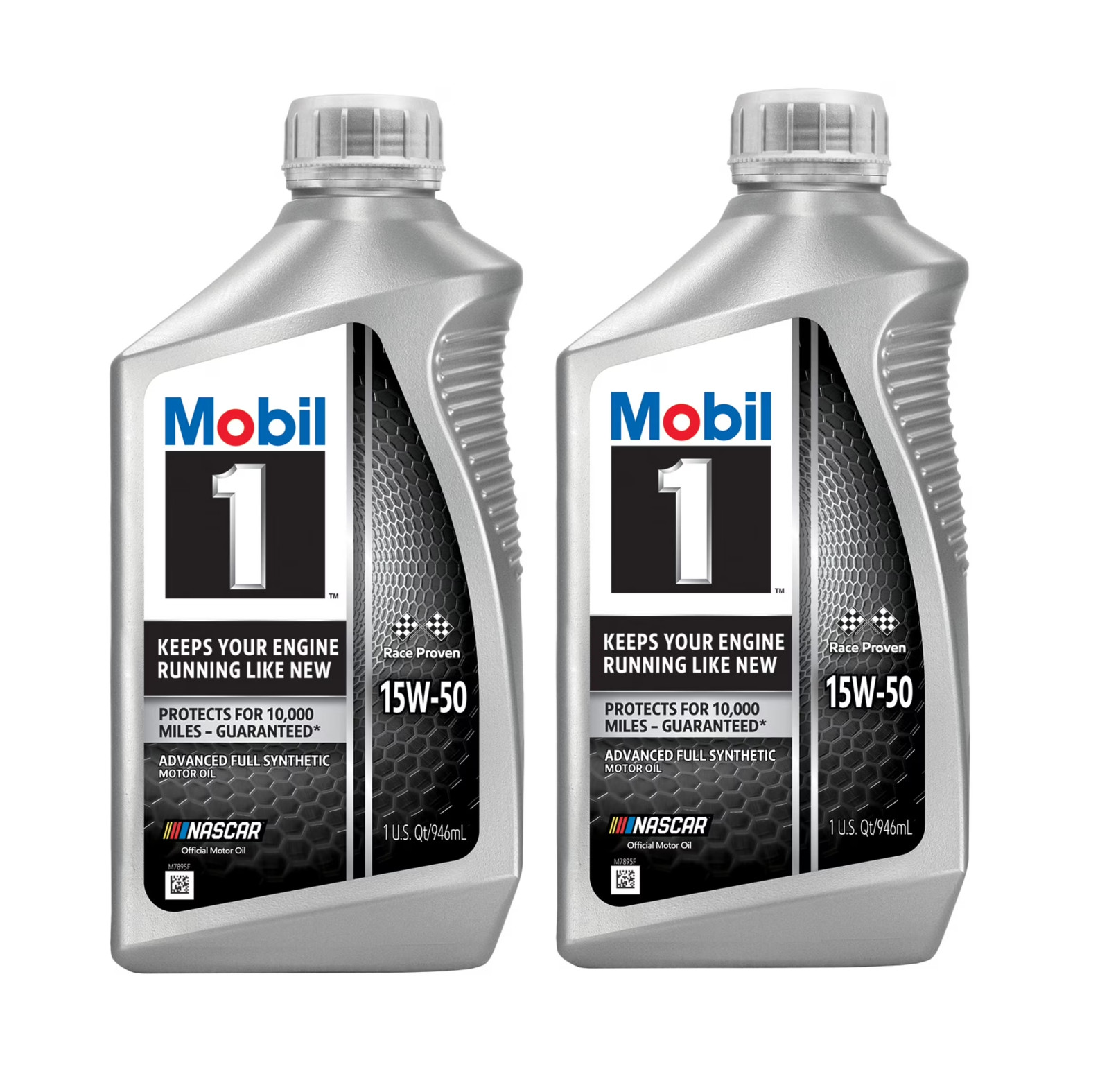 Mobil 1 Advanced Full Synthetic Motor Oil 15W-50, 1 Quart NEW 2 PK