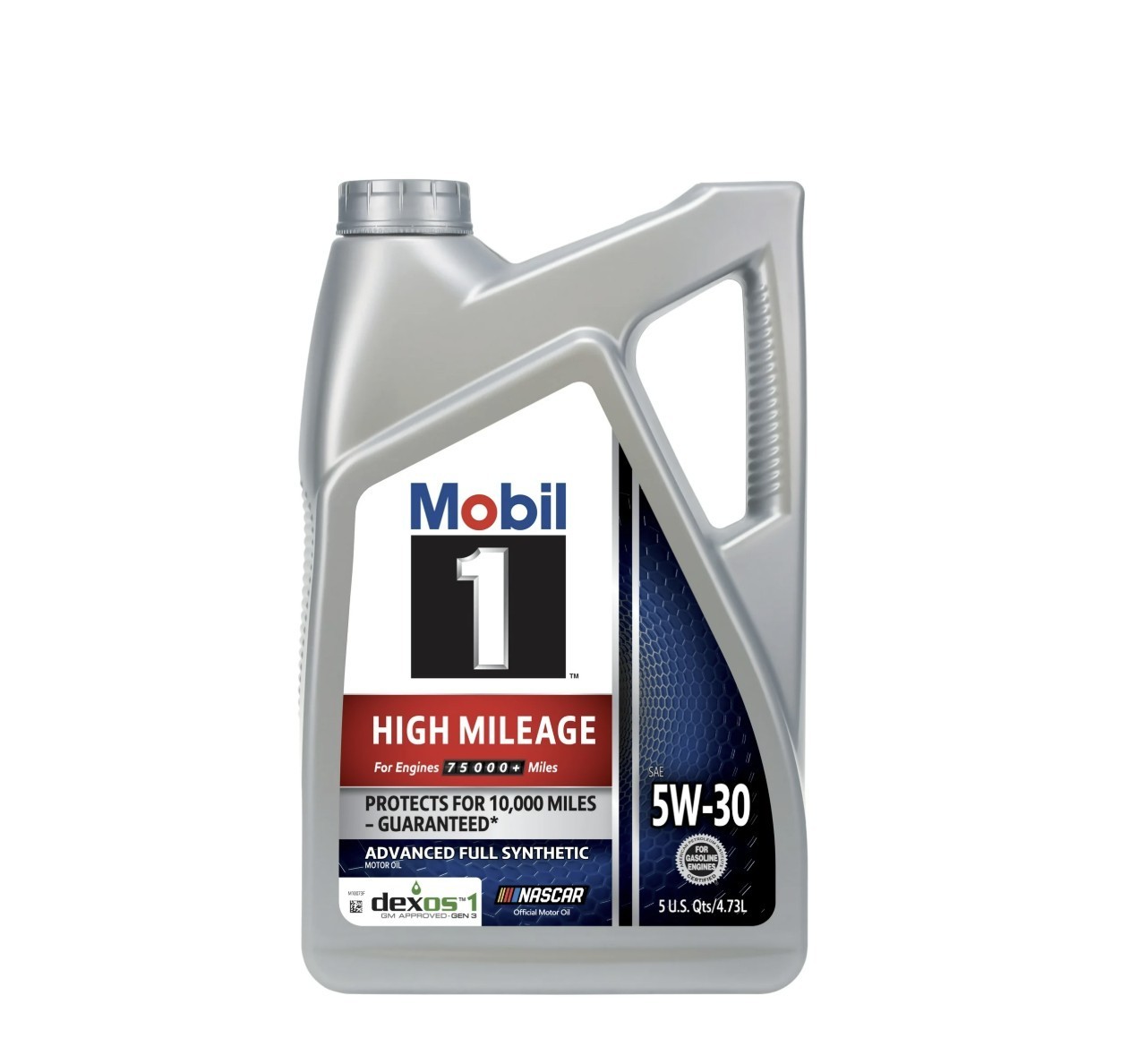 Mobil 1 High Mileage 5W-30 Full Synthetic Motor Oil 5Qt
