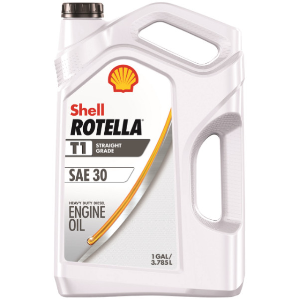 Shell Rotella T1 30W Conventional Heavy Duty Diesel Motor Oil, 1 Gallon