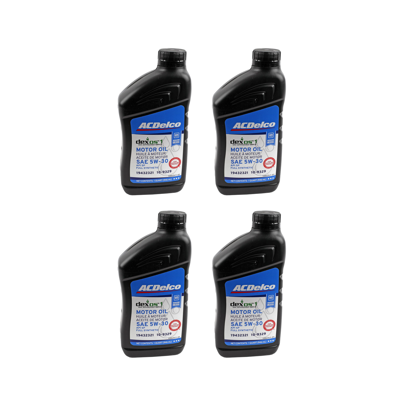 GENUINE GM ACDelco SAE 5W-30 DEXOS1 Gen3 Full Synthetic Motor Oil 4 Quarts
