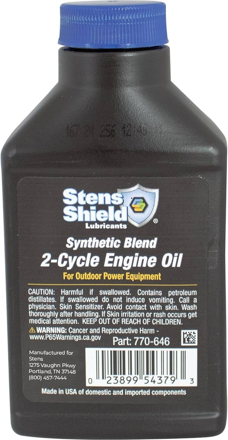 Efficient 2-Cycle Engine Oil, 6.4 oz Bottles (24 Pack) for Cleaner Engine Runs