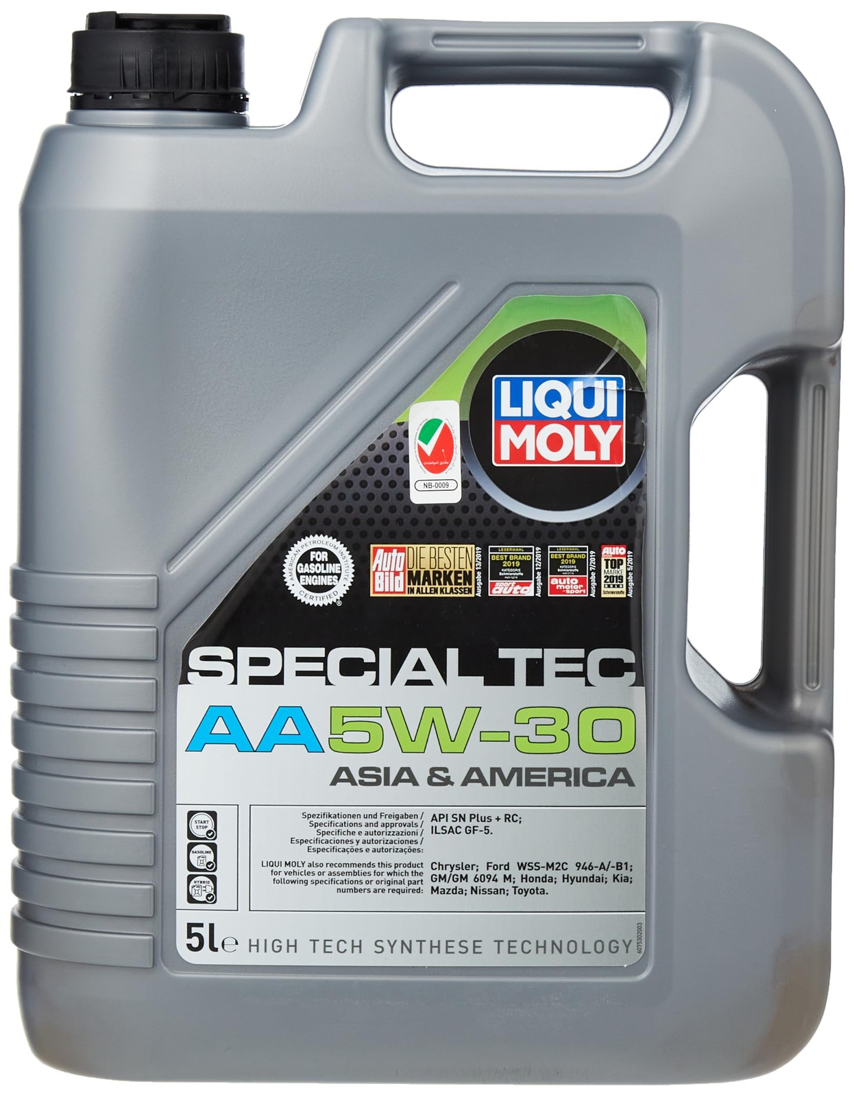 Synthetic 5W30 Engine Oil 5L High Performance Motor Oil for Vehicles