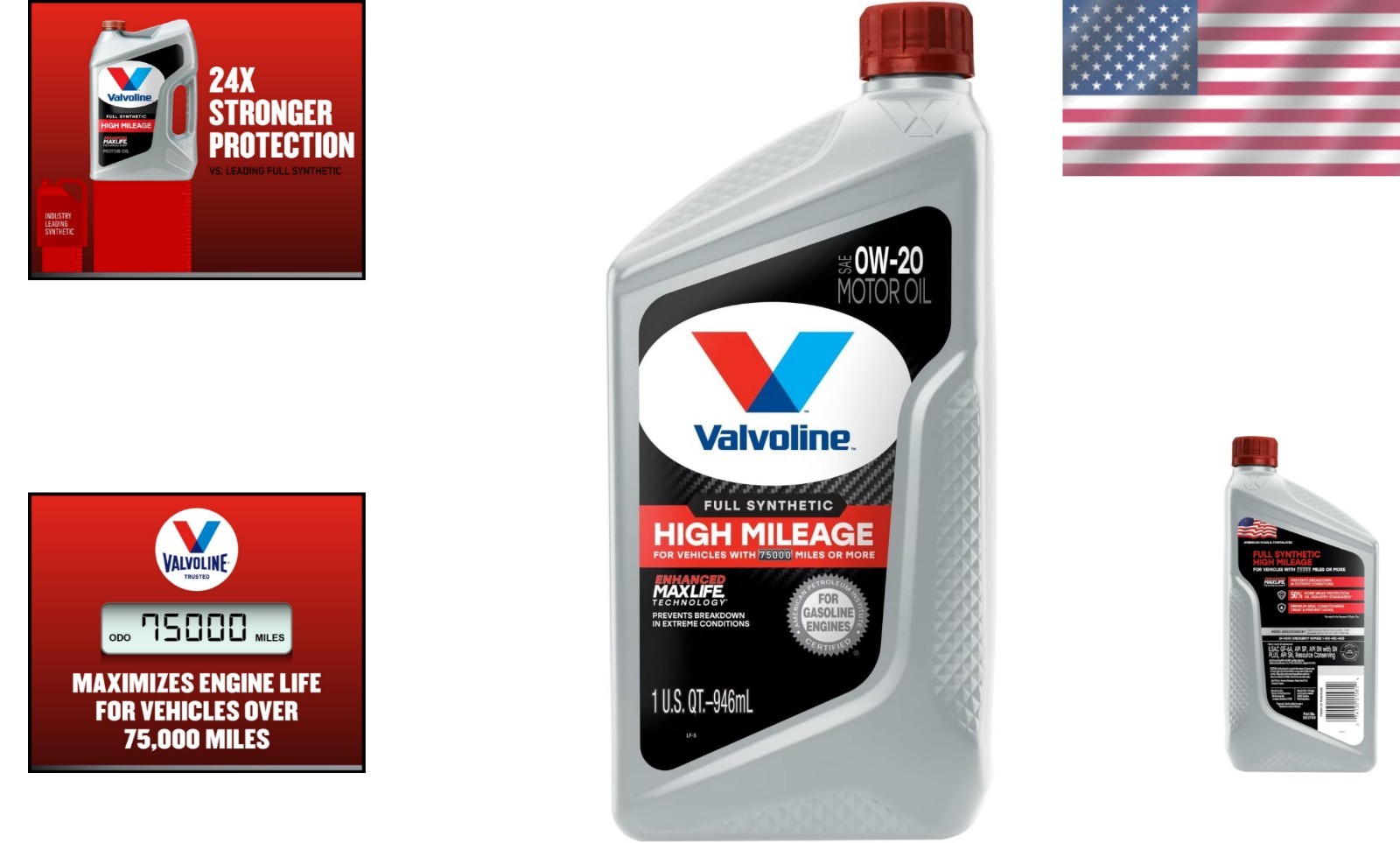 MaxLife 0W-20 Full Synthetic Engine Oil – Superior Protection for High Mileage