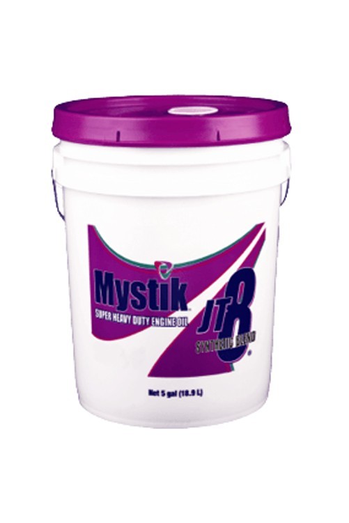 Mystik JT-8 50 Synthetic Blend Heavy Duty Engine Oil Monograde, 1-5 Gallon Pail