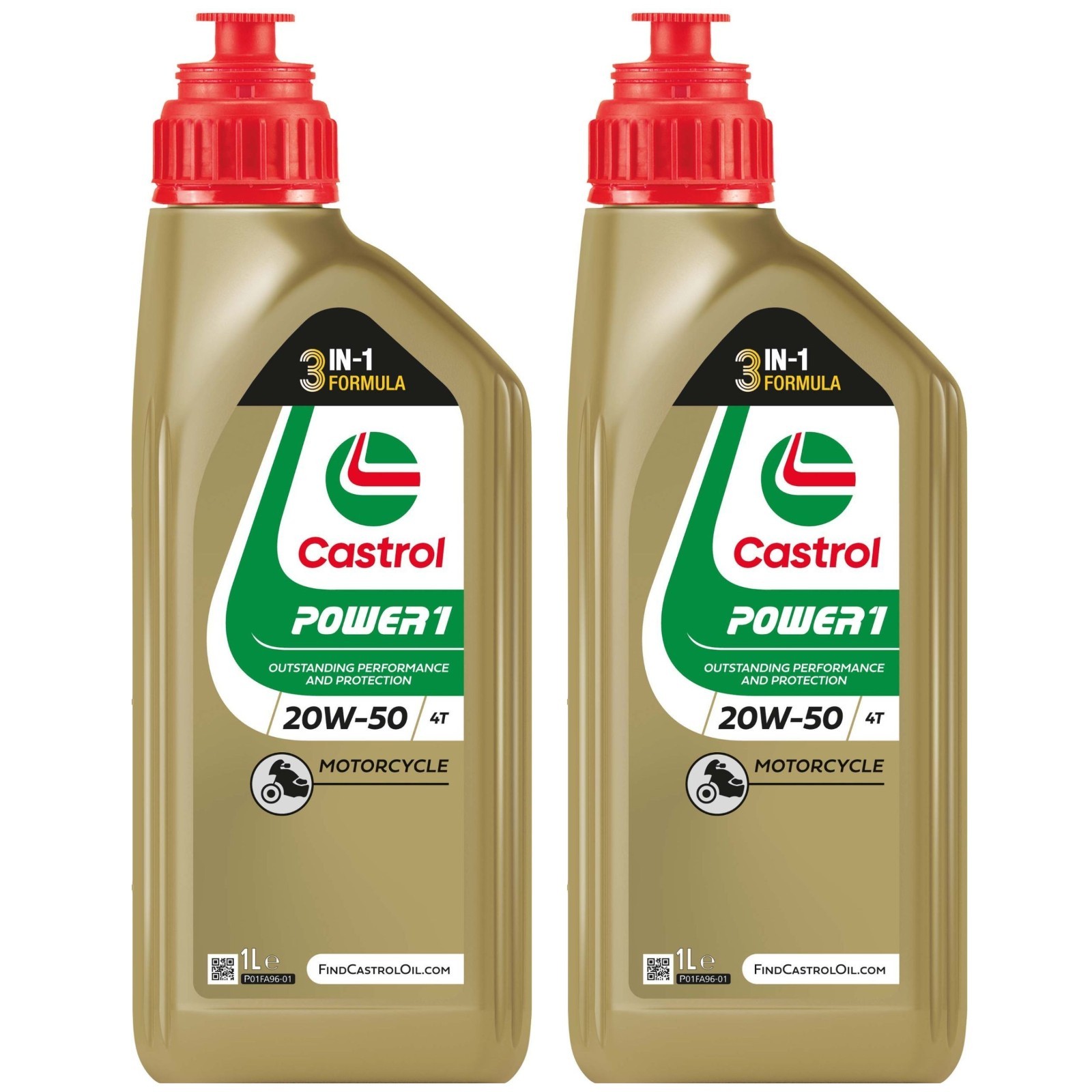 2LT CASTROL POWER MINERAL ENGINE OIL 1 4T 20W50 RELEASE FORMULA MOTORCYCLE CUSTOM