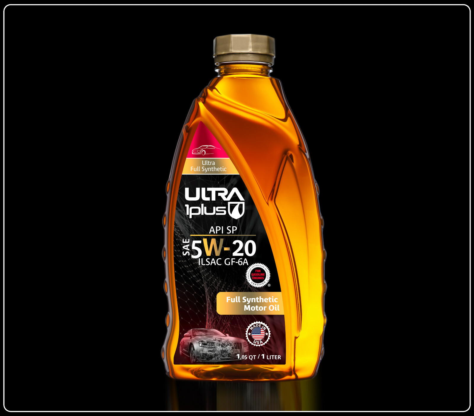 Ultra1Plus SAE 5W-20 Full Synthetic Motor Oil API SP ILSAC GF-6A (Quart)