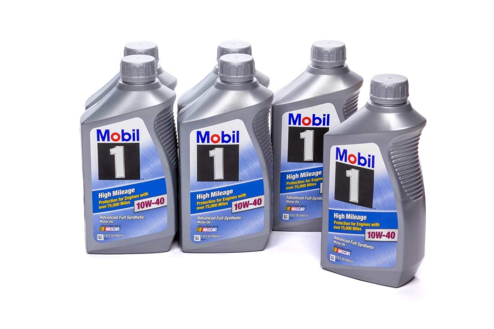 Mobil 1 103536 10W-40 High Mileage Motor Oil – 1 Quart (Pack of 6) Pack of 6
