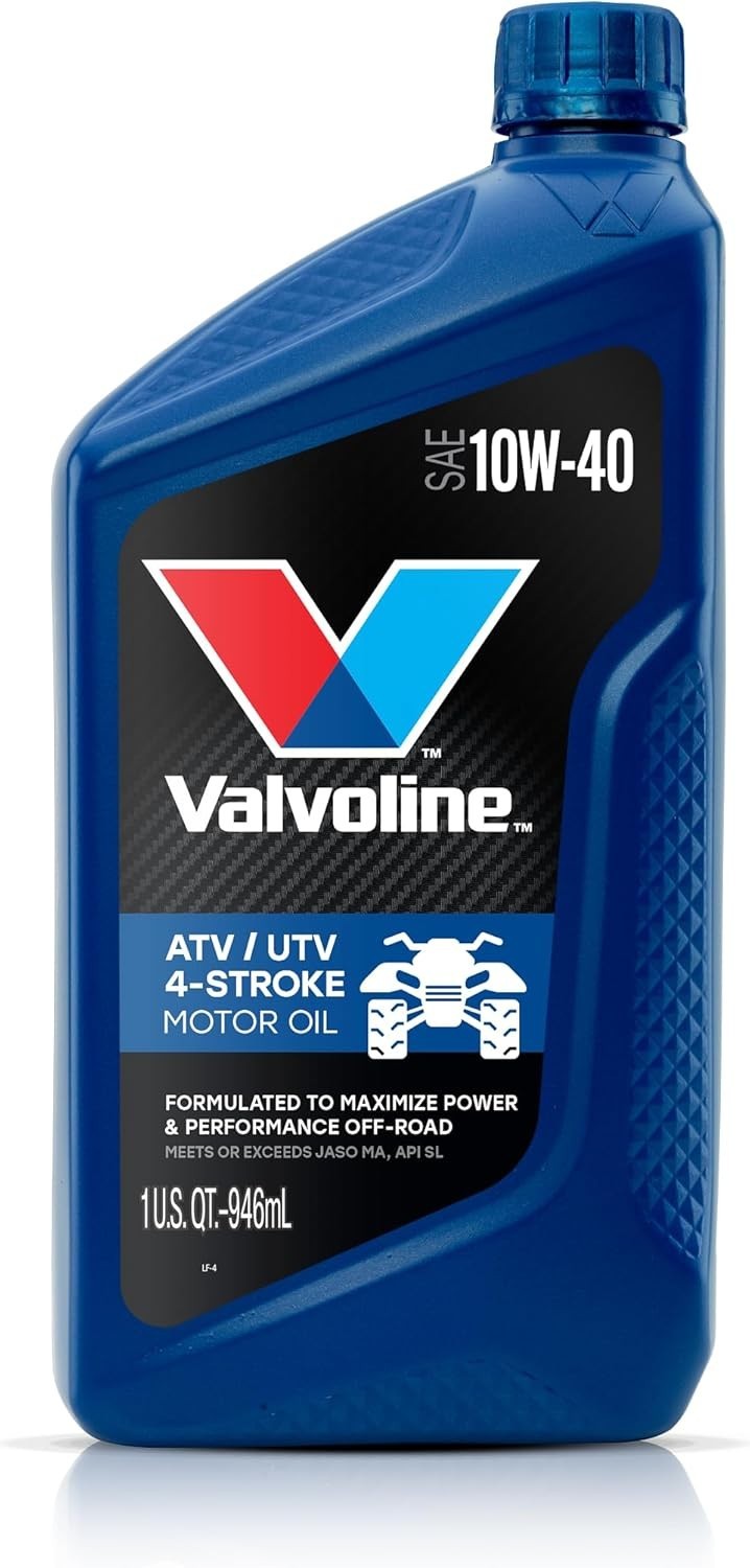 Valvoline 4-Stroke ATV/UTV SAE 10W-40 Motor Oil 1 QT, Case of 6