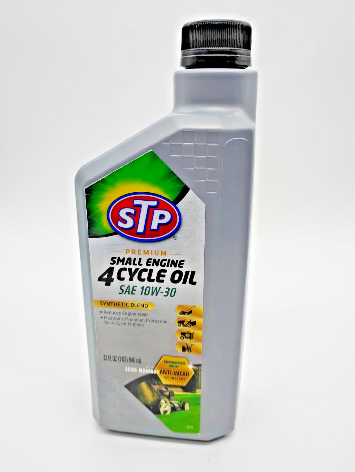 SAE 10W-30 4 Cycle Small Engine Oil Synthetic Blend 32oz Lawn Mower Tractor