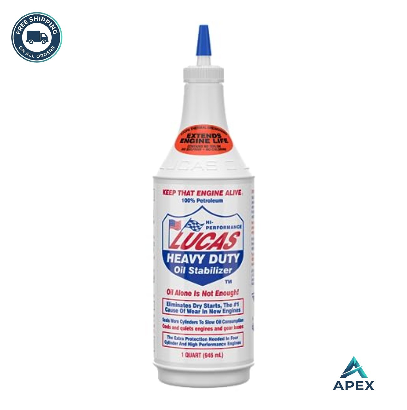 Heavy Duty Oil Stabilizer 1 Quart Engine Oil Additive For Cars Gasoline Diesel
