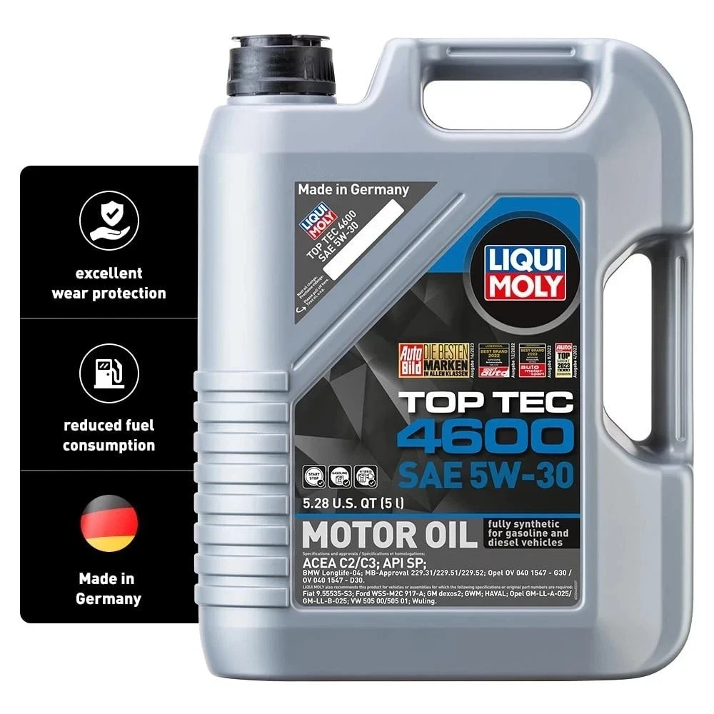 LIQUI MOLY Top Tec 4600 SAE 5W-30 | 5 L | Fully synthetic engine oil | 20448