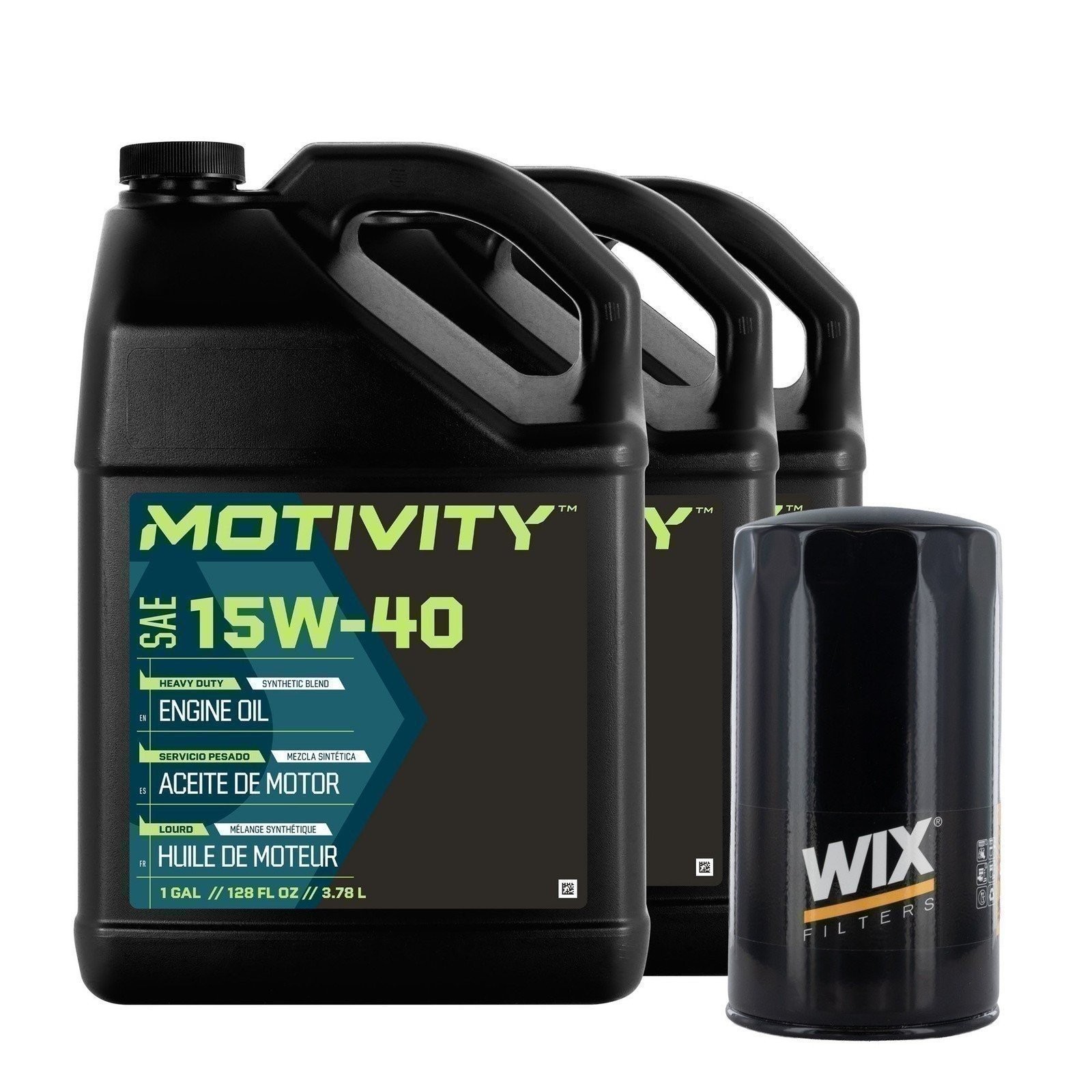 Motivity 15W40 Oil Change Kit For Ford 6.7L Powerstroke 2011-2025 – 3 Gallons