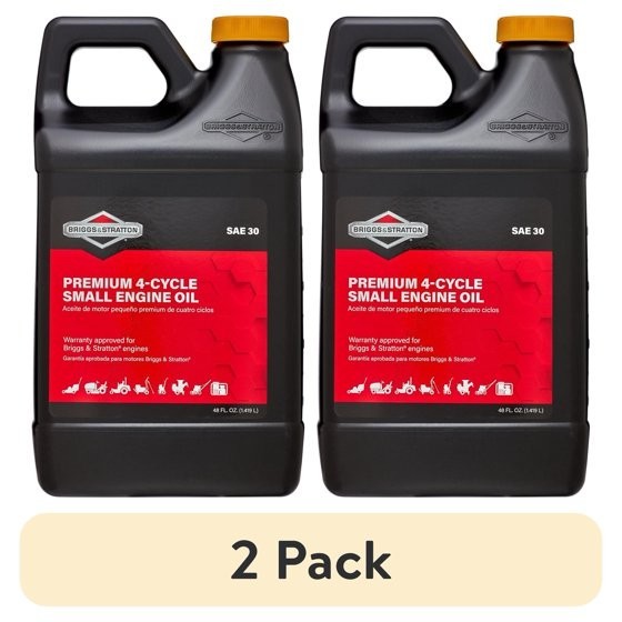 (2 pack) Briggs & Stratton 4-Cycle 48 oz Oil SAE-30 for Small Engines