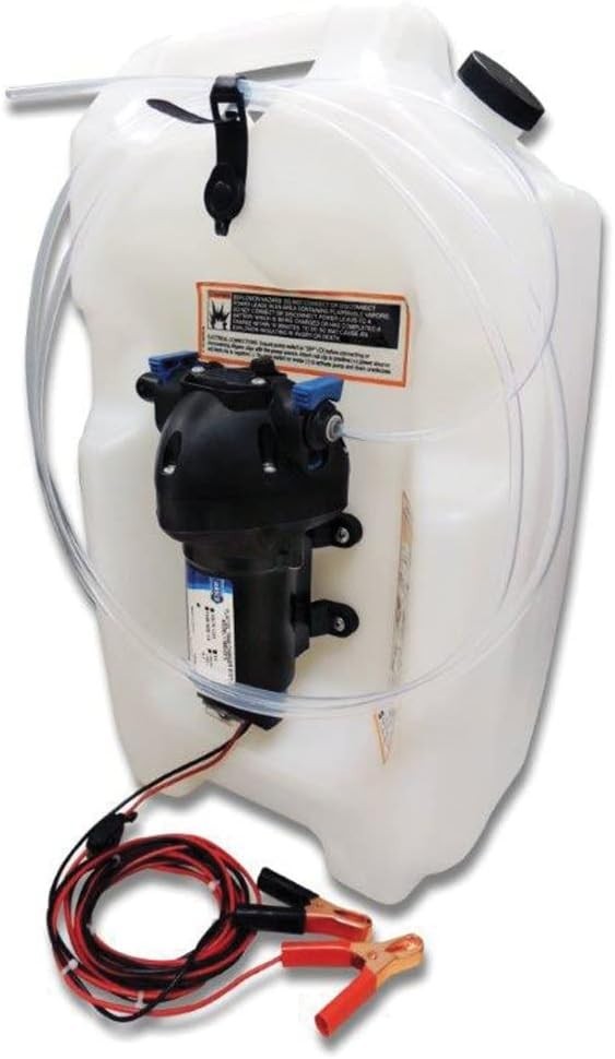 Compact 3.5 Gallon Flat Tank Oil Changer with Self-Priming Pump System